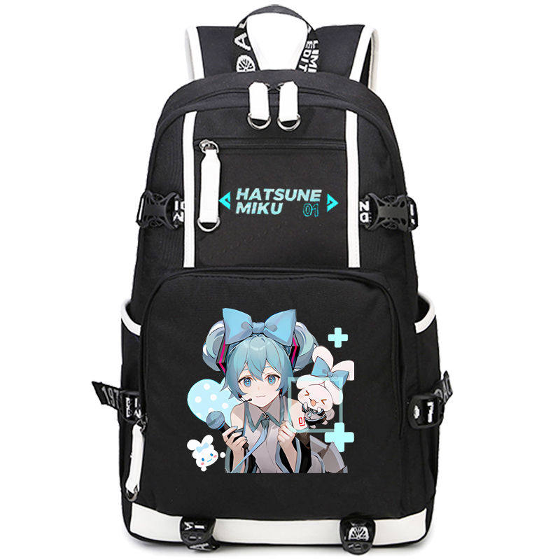 2024初音未来书包男女初中生高中大学生miku双肩包大容量背包动漫