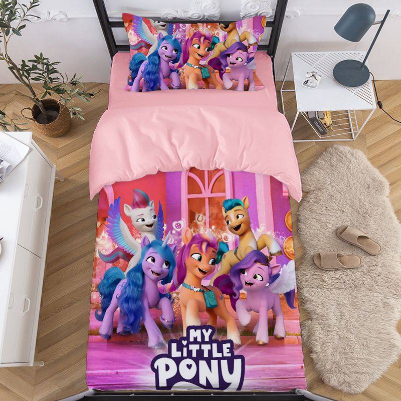 半人鱼汉顿四件套儿童卡通丑鱼床上用品学生宿舍三丽鸥三件套床笠