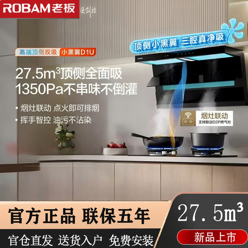 老板小黑翼顶侧双吸大吸力
