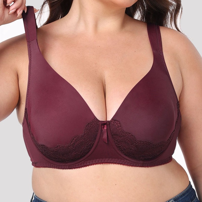 欧美风舒适包胸大胸显小全罩杯宽肩带超薄内衣胸罩简约性感文胸,女士内衣/男士内衣/家居服,文胸,淘宝优惠券,粉丝福利购,淘宝优惠卷