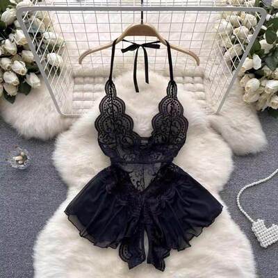 性感大码蕾丝制服套装