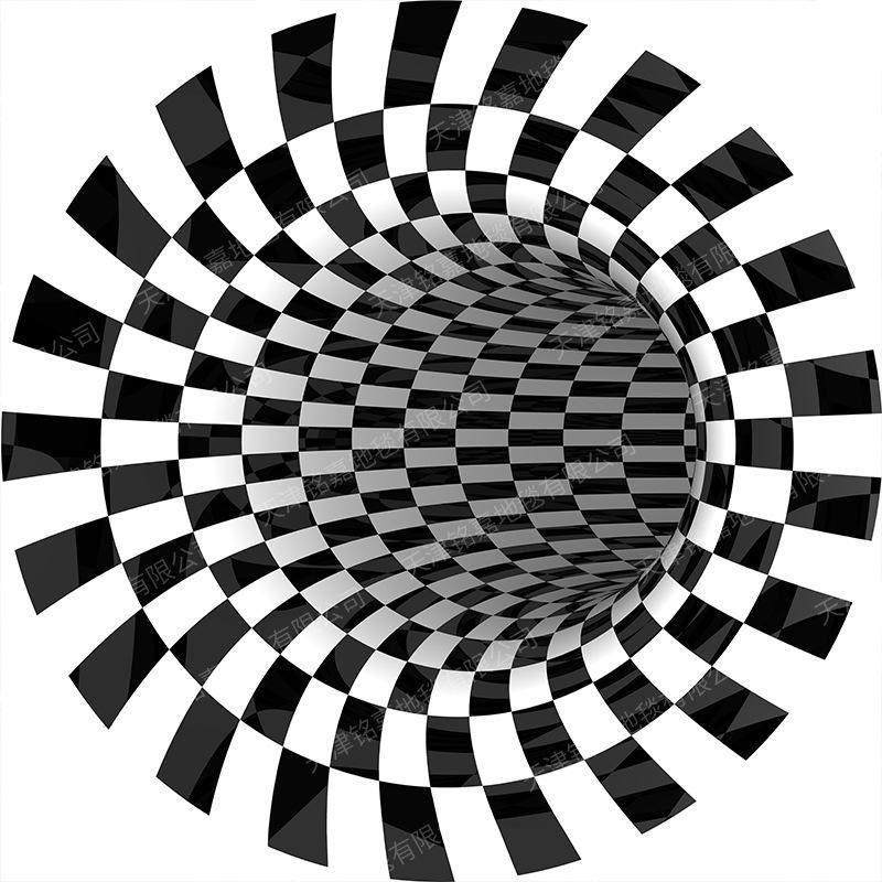 圆形地毯客厅立体视觉黑白地垫卧室茶几毯错觉可3d电脑垫沙发陷阱,居家布艺,地毯,淘宝优惠券,粉丝福利购,淘宝优惠卷