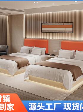 酒店家俱标间全套宾馆专用床旅馆单双人大床公寓民宿客房床箱定制
