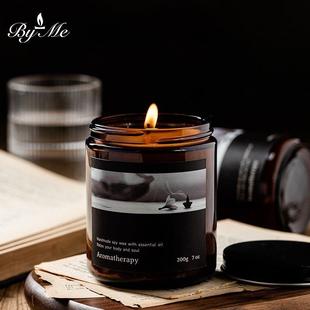 学习伴读减压香薰蜡烛大罐情绪释放天然大豆蜡无烟200克赠火柴