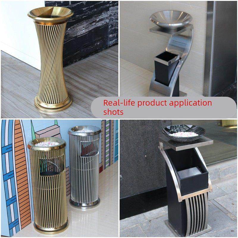 不锈钢新概念酒店垃圾桶 时尚 欧式会所KTV立式烟灰缸电梯口包邮,家庭/个人清洁工具,垃圾桶,淘宝优惠券,粉丝福利购,淘宝优惠卷