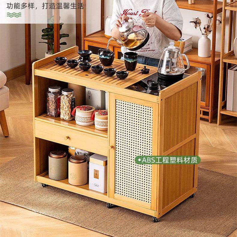移动茶台家用小茶桌茶水柜带轮茶车功夫茶几烧水壶一体茶具盘套装,住宅家具,家用茶台/茶桌,淘宝优惠券,粉丝福利购,淘宝优惠卷