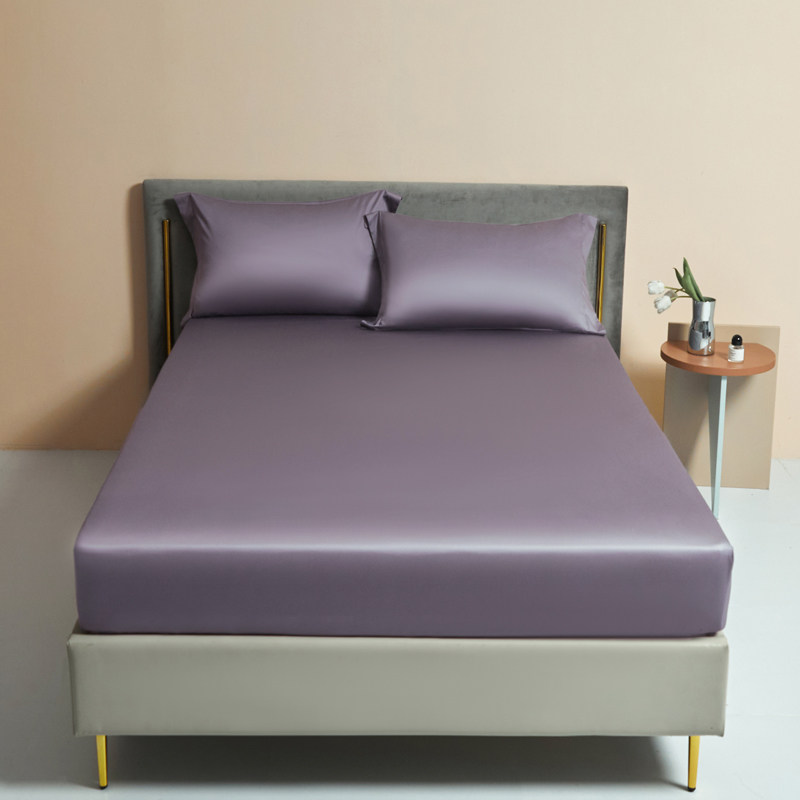 高端100支长绒棉A类全棉深紫灰色床笠单件酱紫色床罩纯棉加大2米,床上用品,床笠,淘宝优惠券,粉丝福利购,淘宝优惠卷