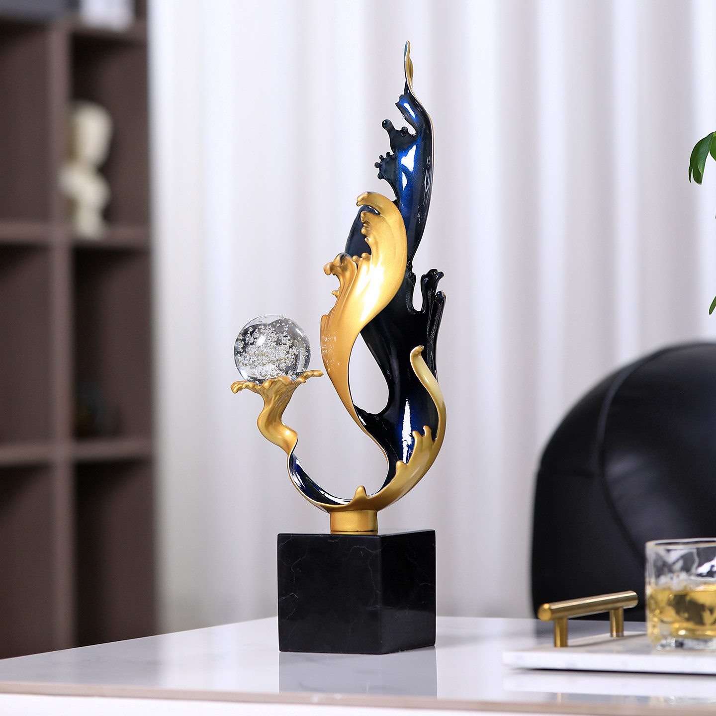 客厅高档轻奢桌面摆件高级感办公室家居电视柜入户玄关艺术装饰品