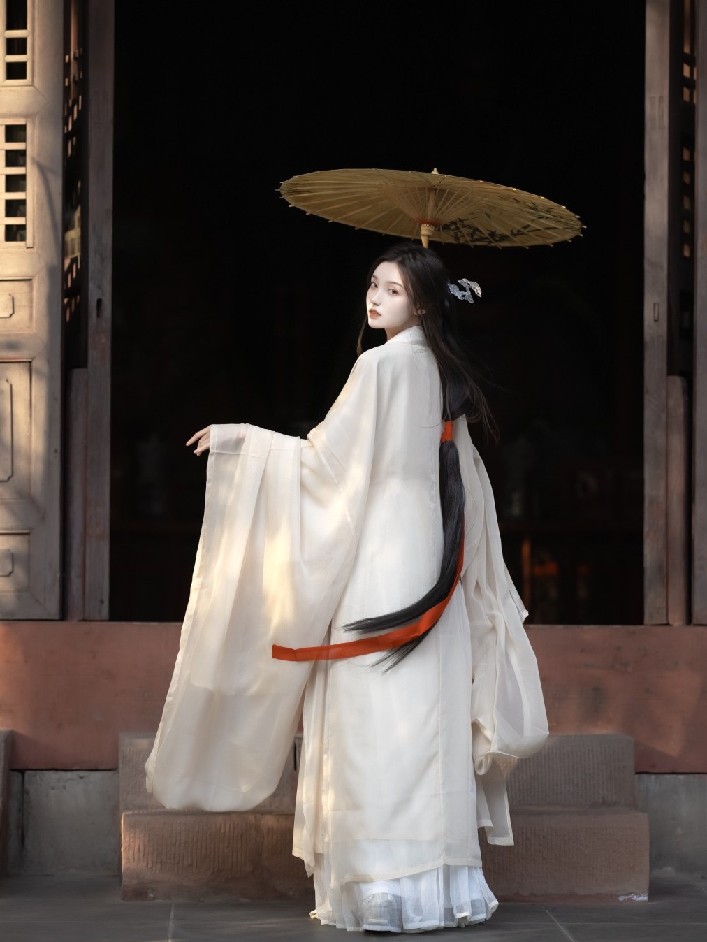 汉服女正品原创魏晋风直裾齐腰交领春夏季仙气飘逸古风学生套装薄