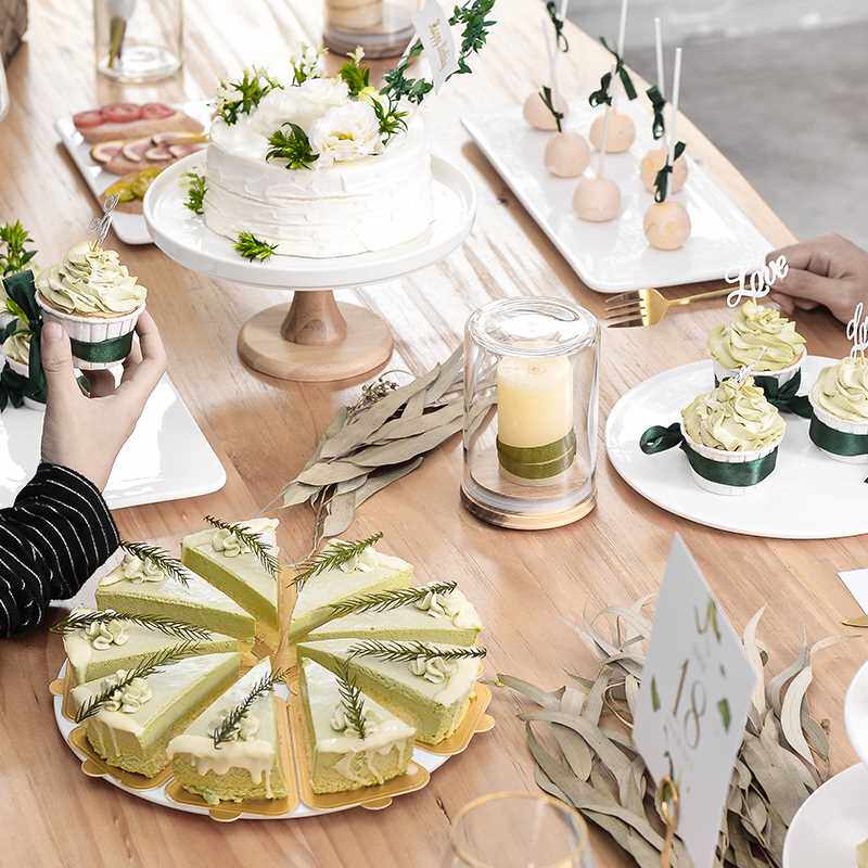 新高脚陶瓷蛋糕盘婚礼甜品台摆件展示架套装 婚庆生日点心托盘三|ruв категории посуда, посуда, фрукты бассейна/компот/корзина - от Buy2taobao.com для оказания профессиональной услуги покупки агента Taobao