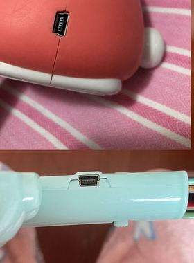 适用乐乐鱼充电线YS033纽贝尔活石小孩有声挂图儿童点读画本充电器配点读机数据源线扁厚口阶梯形型5V一500ma