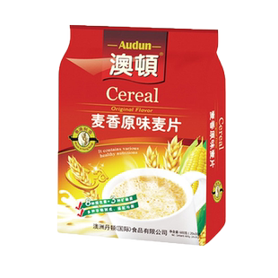 澳顿麦香原味三合一麦片600G即食早餐营养燕麦片小袋装加钙浓香味