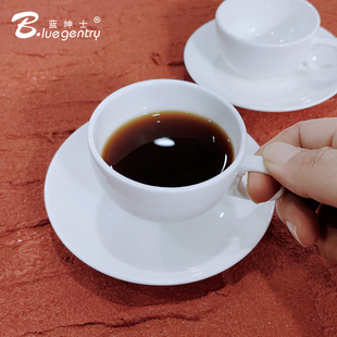 意式 咖啡杯碟套装 浓缩骨瓷杯子商用办公陶瓷水杯 GENTRY BLUE