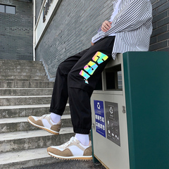 Japanese spring and autumn leisure sports fashion men's trousers