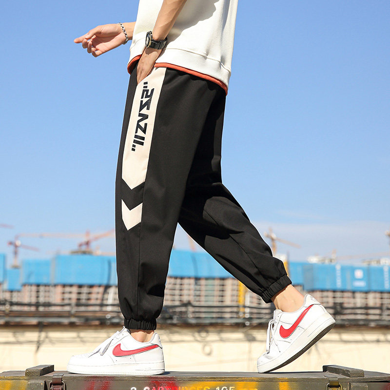 Casual pants men's middle and small youth Japanese spring and autumn leisure sports fashion brand men's trousers
