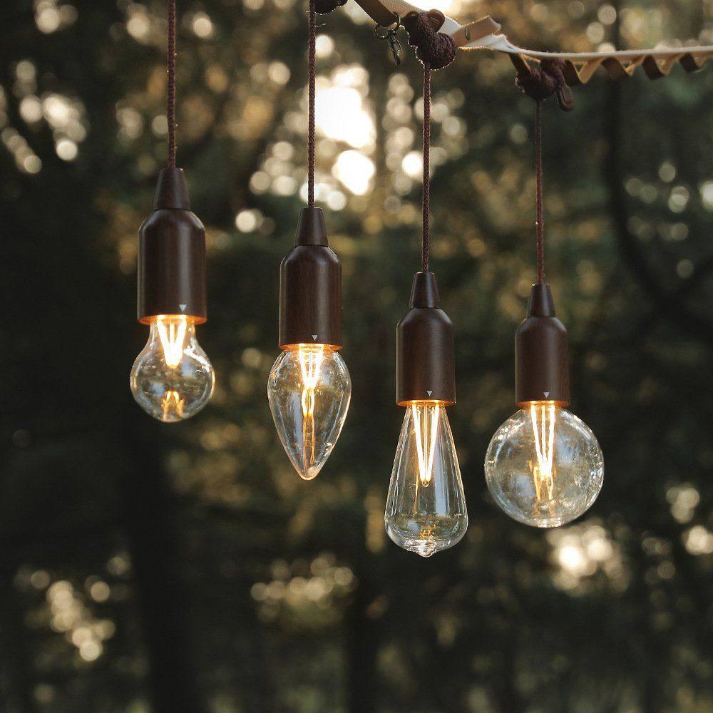 户外拉线灯露营帐篷灯氛围灯圣诞装饰复古球形照明灯拉绳灯小夜灯