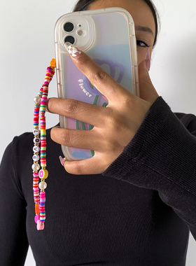 Boho Trend Colorful Soft Clay Rope for Cell Mobile Phone