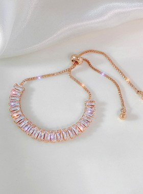 Full of Rhinestone Stainless Steel Bracelet For Women 2022