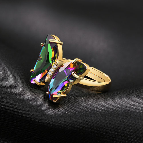 Dainty Butterfly Ring for Women, Resizable Adjustable