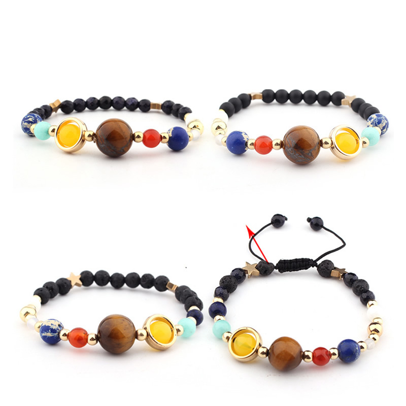 Universe Eight Planets Beads Bangles & Bracelets Fashion
