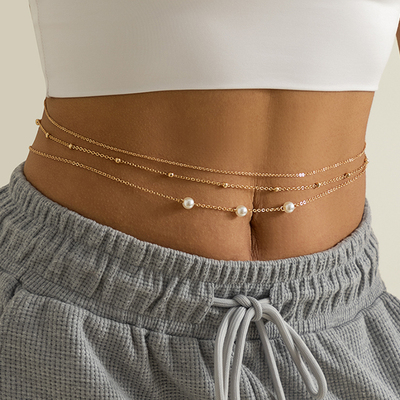 New Trendy Minimalism Thin Belly Chains for Waist Women