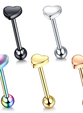 1Pc Medical Stainless Steel Tongue Nipple Bar Piercing