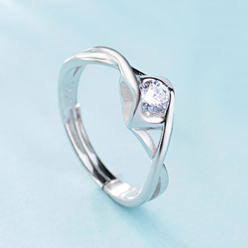 S925 sterling silver ring female net red personality simple