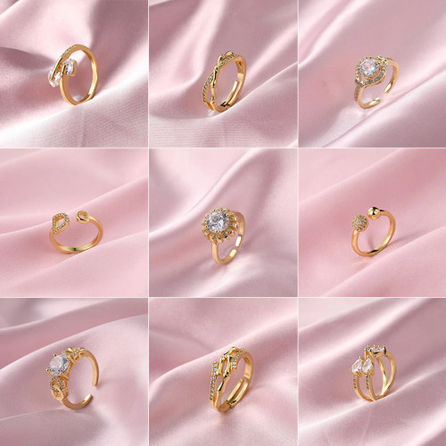 Stainles Steel Wedding Rings For Women Adjustable Engagement