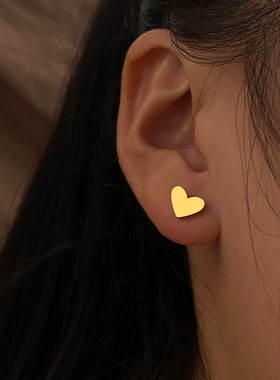 Stainless steel Earrings 2023 Trend Korean Sweet Heart
