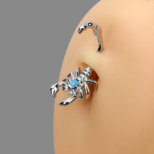 1pc New Design Scorpion Stainless Steel Navel Piercing for