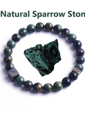 Natural Sparrow Stone Beads Bracelet Man Women Labradorite