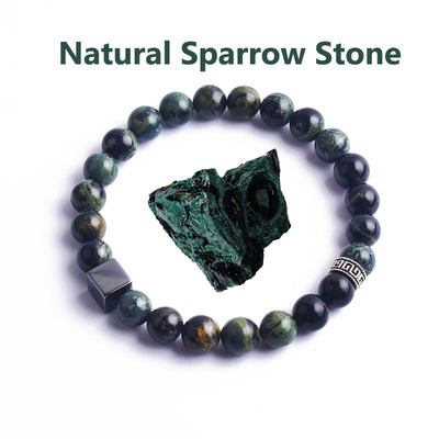 Natural Sparrow Stone Beads Bracelet Man Women Labradorite