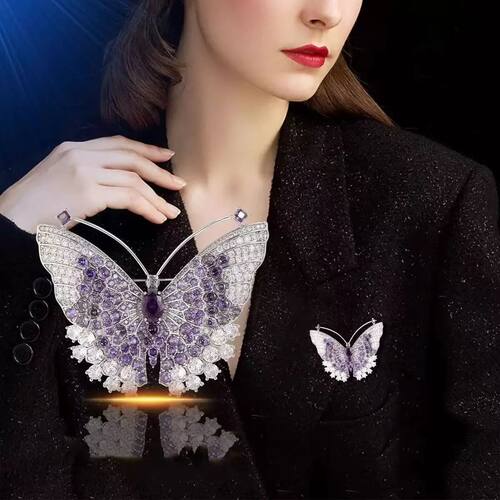 1Pc Romantic Retro Butterfly Brooch Gorgeous Luxury Pin