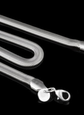 925 Sterling Silver Chain Fashion Sliver Necklace High