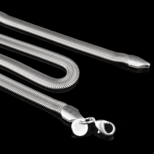 925 Sterling Silver Chain Fashion Sliver Necklace High