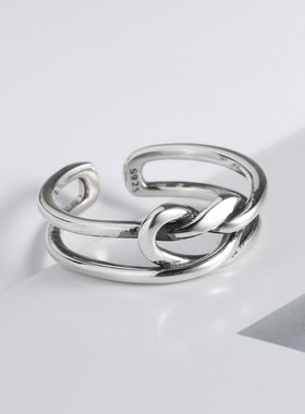 Korean temperament ring female open ring simple wild persona