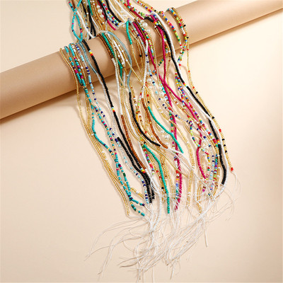 Bohemian Colorful Beaded Waist Chain for Women  Plus Size