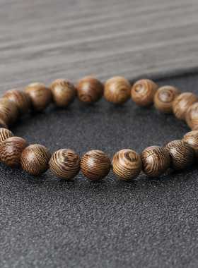 Prayer Bracelet Natural Wooden Beaded Rosary Meditation