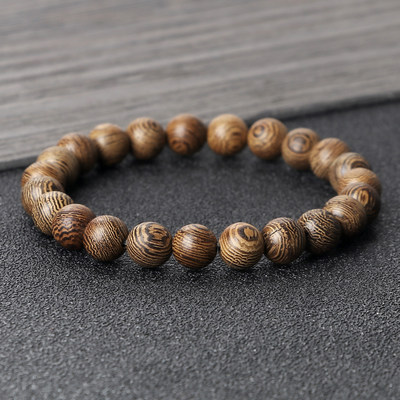 Prayer Bracelet Natural Wooden Beaded Rosary Meditation