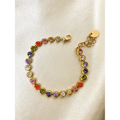 Exquisite Colorful Cubic Zirconia Luxury Cast Chain