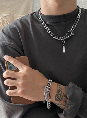 2023 Trendy Hip Hot Zinc Alloy Cuba Chain Necklace For Men