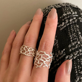 S925 Silver Rings for Women Geometry Creative Minimalist