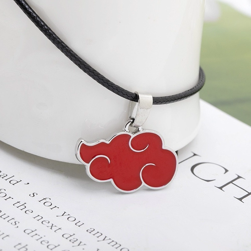 Red Cloud Pendant Necklace for Women Japanese Anime