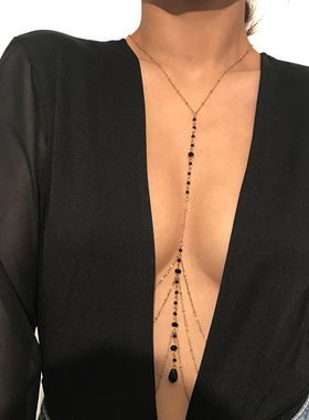 Vintage Boho Summmer Gold Silver color Body Chain Jewelry