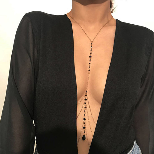 Vintage Boho Summmer Gold Silver color Body Chain Jewelry