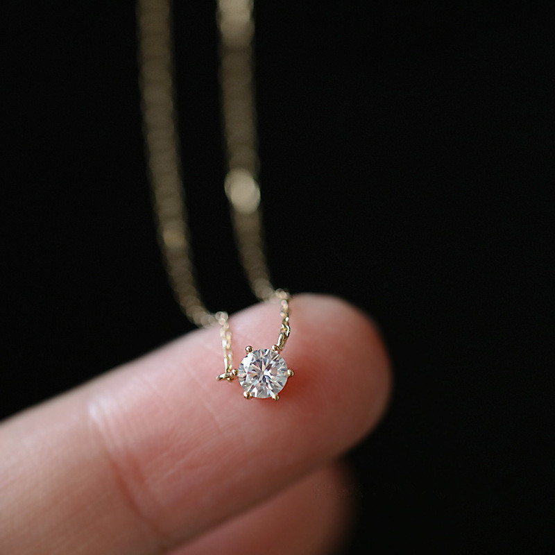 925 Sterling Silver 14k Gold Plated Necklace Versatile