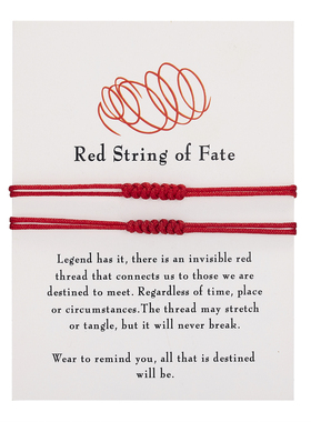 Fashion Red Rope Braided Bracelets Handmade Fashion Jewelry