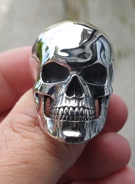 Hip-Hop Men's Biker Rings Ghost Head Skull Rings for men