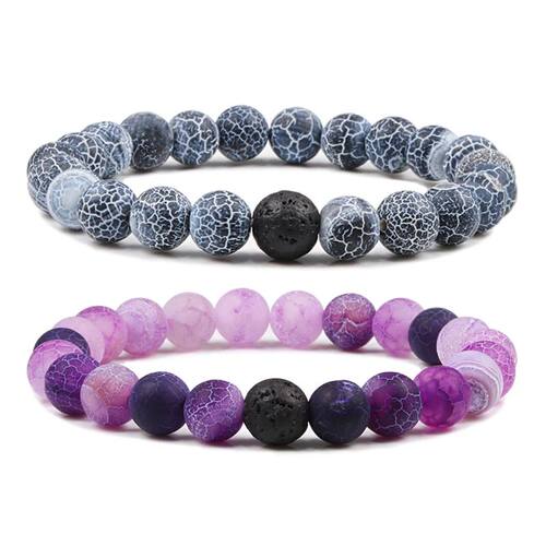 10 Colors Buddhist Natural Stone Beaded Bracelet Charm