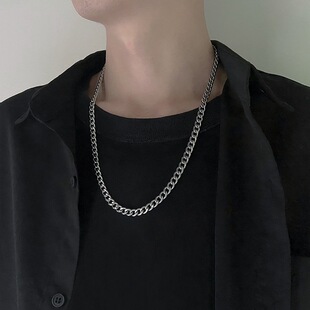 Stainless Steel Chain Necklaces for Women Men Long Hip Hop